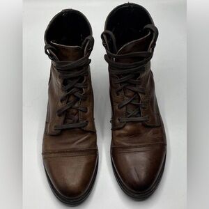 Thursday Boot Company Men’s 10 Size Brown Leather Almond Toe Lace Up Dress Boot
